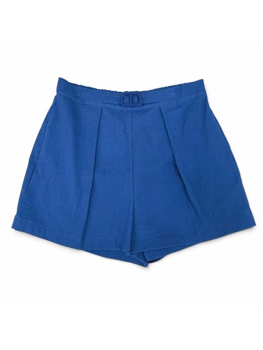 Hermes Cotton Chaine D'ancre Hakama Tuck Flare Shorts Blue FR 36